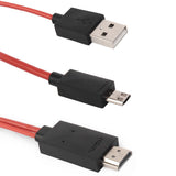 2 Meter 11 Pin Micro USB to HDMI MHL 1080P HDTV Samsung Adapter