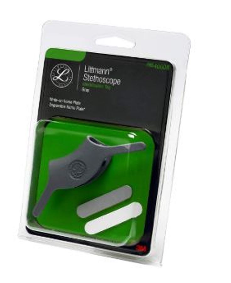 3M Littmann 40008 Stethoscope Identification ID Tag Grey