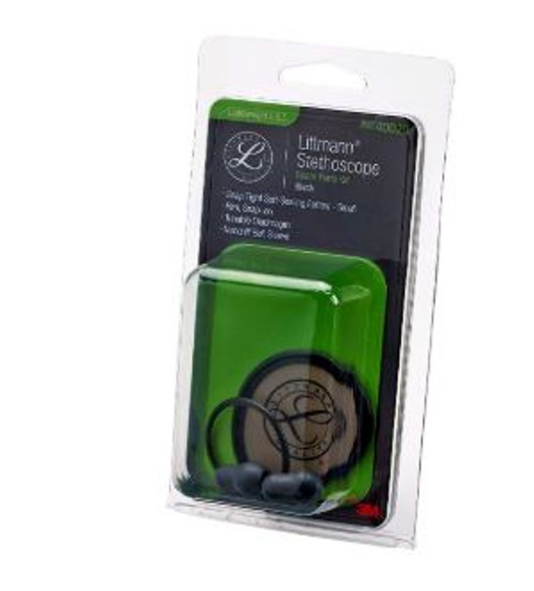 3M Littmann 40020 Stethoscope Spare Parts Kit for Lightweight II SE Black