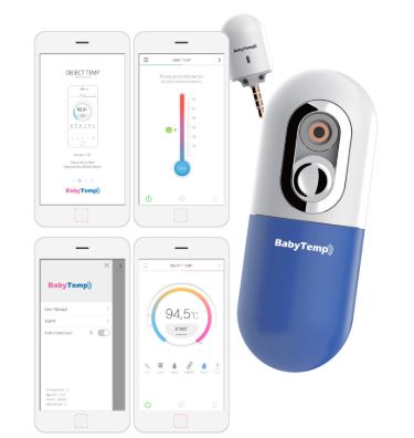 USA BabyTemp Ultra-Portable Non-Contact Smartphone IR Thermometer Temperature