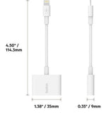 Belkin 3.5mm Audio + Charge Rockstar iPhone Aux Charging Adapter