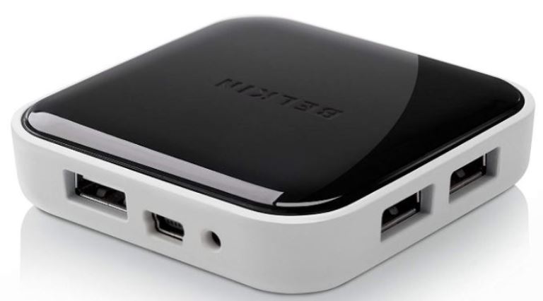 Belkin 7-Port Plug-and-Play Powered Desktop Hub with USB-A Ports