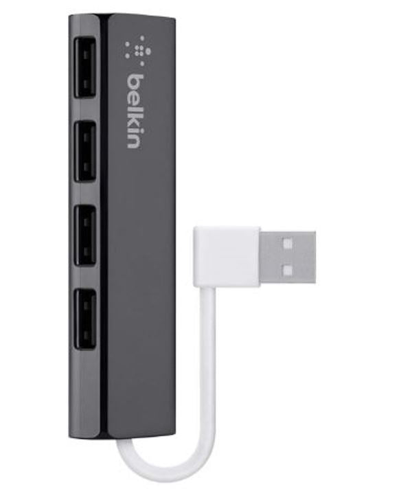 Belkin F4U042BT USB 4-Ports Ultra Slim Travel Hub