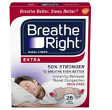 Breathe Right 26-PC Extra Tan Nasal Strips Relieve Nose Congestion & Reduce Snoring Red