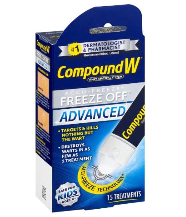 Compound W Accu-Freeze Freeze Off Advanced Warts Remover Removal 15 Treatments