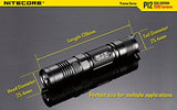 Nitecore P12 2015 Version Flashlight with 4 x Lithium Batteries