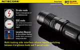 Nitecore P12 2015 Version Flashlight with 4 x Lithium Batteries