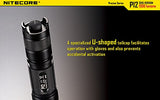 Nitecore P12 2015 Version Flashlight with 4 x Lithium Batteries