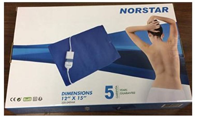 Norstar Moist Dry Heating Pad for Sports Injuries Strains Muscles Joints