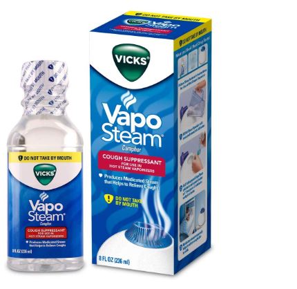Vicks 8 Ounce VapoSteam Cough Suppressant Vaporizer Liquid For Vaporizer Inhaler Humidifier