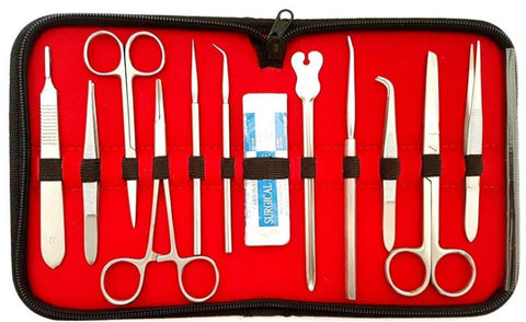 22-PC Biology Lab Anatomy Medical Dissecting Dissection Kit Set