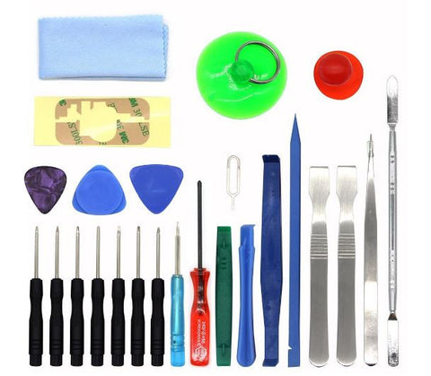 Kingsdun 25-pc iPhone 4 5 6 Android Cell Phone Pry Repair Tool Kit Screwdriver