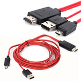 2 Meter 11 Pin Micro USB to HDMI MHL 1080P HDTV Samsung Adapter