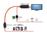 2 Meter 11 Pin Micro USB to HDMI MHL 1080P HDTV Samsung Adapter