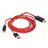 2 Meter 11 Pin Micro USB to HDMI MHL 1080P HDTV Samsung Adapter