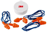 3M 3-Pair 25DB NRR Corded Reusable Washable Earplugs with Case