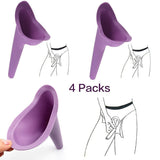 4-PC Portable Female Women Travel Urine Urination Funnel Toilet Urinal