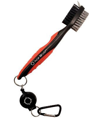 Ace 2-FT Golf Brush Club Groove Cleaner Retractable