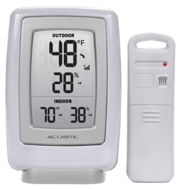 Acurite 00611A3 Indoor Outdoor Temperature Humidity Monitor