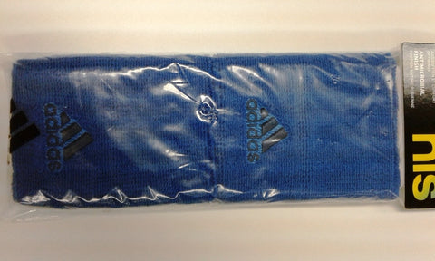 Adidas Tennis Running Wide Wristband Large 1 Pair Blue