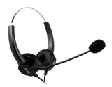 Agptek 4-Pin RJ9 Hands-Free Call Center Binaural Headset Telephone