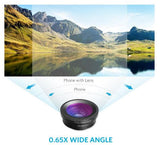 Anker Phone Camera Clip Lens Kit Fisheye Wide Angle 10x iPhone Galaxy