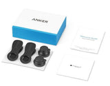 Anker Phone Camera Clip Lens Kit Fisheye Wide Angle 10x iPhone Galaxy