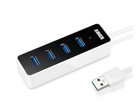 Anker USB 3.0 4-Port Compact Hub with 0.7 FT Cable