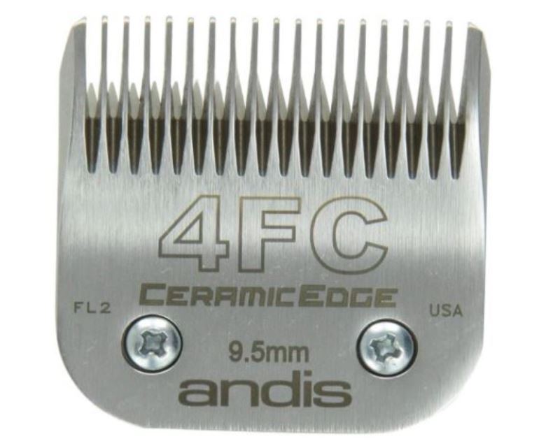 Andis 64295 CeramicEdge Size 4FC Detachable Pet Clipper Trimmer Shaver Razor Replacement Blade for Model AG BG MBG Oster 76 111 A-5