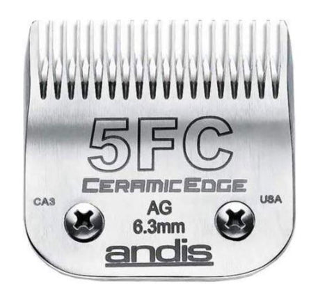Andis 64370 CeramicEdge Size 5FC Detachable Pet Clipper Trimmer Shaver Razor Replacement Blade for model AG AGP AGCL AGRC MBG