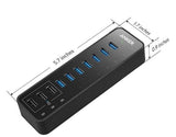 Anker 10-Port 60W 7 USB 3.0 PowerIQ Ports Charging  Hub
