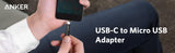 Anker Type C Male USB-C to Micro USB Adapter Connector