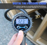 AstroAI Digital Tire Inflator Pressure Gauge Air Chuck Compressor Accessories