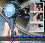 AstroAI Digital Tire Inflator Pressure Gauge Air Chuck Compressor Accessories