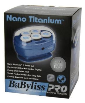 Babyliss Pro BABNTTS7 Nano Titanium Heated Electric Hot Hair Rollers