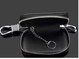 BMW Black Leather Car Key Chain Coin Holder Keychain Wallet Bag