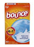 Bounce Fabric Softener Dryer Sheets Fresh Linen 3 x 80 count