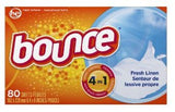 Bounce Fabric Softener Dryer Sheets Fresh Linen 3 x 80 count