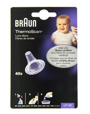 Braun 40-Pc ThermoScan Lens Filters Ear Thermometer IR4520 IRT3020
