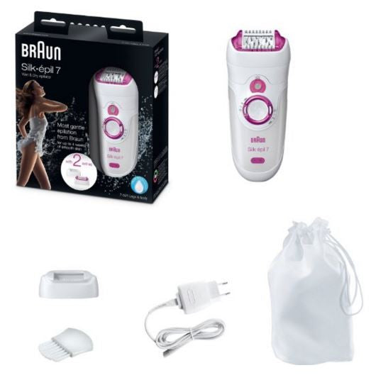 Braun 7-521 Silk Epil 7 Epilator Women Leg Bikini Hair Removal Shaver