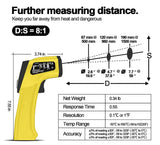 BTMeter BT-980D Digital Lasergrip No Touch Non Contact Infrared IR Gun Thermometer Reading Temperature