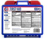 Be Smart Get Prepared 100-PC First Aid Kit Clean Treat Protect Injury