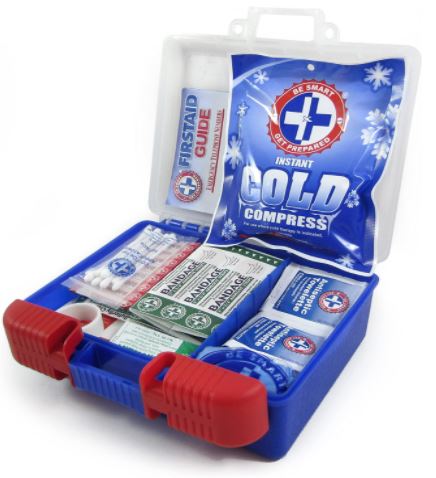 Be Smart Get Prepared 100-PC First Aid Kit Clean Treat Protect Injury