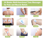 Belifu Dual Channel Tens Electro Pain Muscle Relief Stimulator Pulse Massager with Electrodes Pads