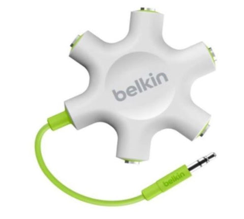 Belkin RockStar 5-Jack 3.5 mm Hub Headphone Earphone Audio Splitter