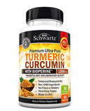 BioSchwartz Turmeric Curcumin Bioperine Pain Relief & Joint Support 1500 mg 90 Caps