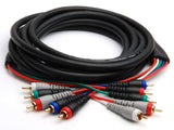 BlueRigger 5-RCA 25-FT Component Video Audio Cable Connector