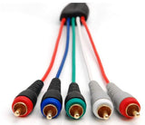 BlueRigger 5-RCA 25-FT Component Video Audio Cable Connector
