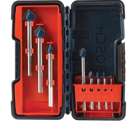 Bosch GT3000 8-PC Glass and Tile Bit Set with Storage Case