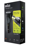 Braun Series 3 ProSkin 3000S Rechargeable Cordless Electric Foil Clipper Trimmer Shaver Razor Groomer Grooming Kit 220V Dual Auto Voltage